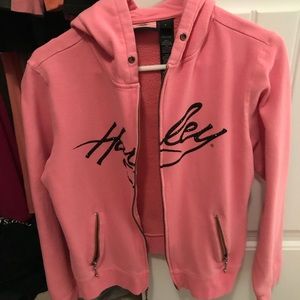 Harley Davidson pink & black hoodie